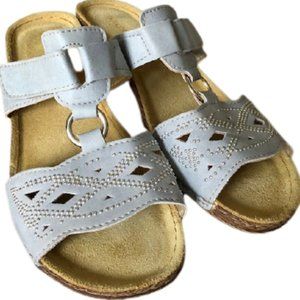 Patrizia by Spring Step Vegan Wedges - Light Blue/Gray - 40/9.5